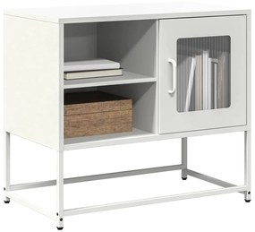 Mobile Tv Bianco 68x39x60,5 Cm İn Acciaio /
