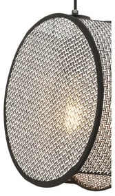 Lampadario a cavo BIG DRUM 1xE27/60W/230V grigio/nero