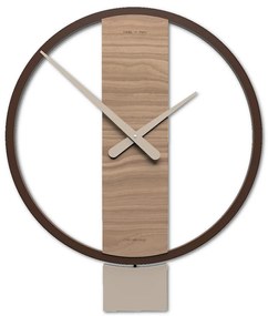 CALLEADESIGN Orologio a pendolo Kurt noce canaletto