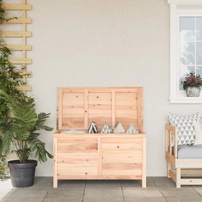 Scatola Cuscini Da Esterno 99x50x56,5 Cm Legno Massello Abete /
