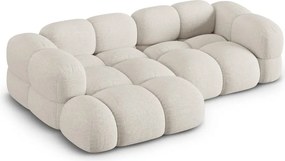 Divano angolare beige (con penisola a sinistra/con chaise lounge) Loretto – Cosmopolitan Design