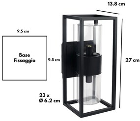Applique Nera 2xG9 - SERIE VIMO -
