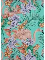 Tapete Flamingo Club von Osborne & Little - Jade/ Lavender