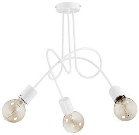 Lampadario a plafone TANGO 3xE27/15W/230V bianco