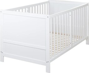 Lettino bianco con altezza regolabile 70x140 cm Easy Sleep – Roba