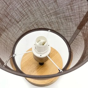 Brilagi - LED  Lampadario a plafone ANTHONY 1xE14/60W/230V quercia/marrone