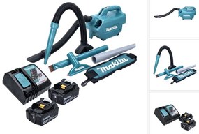 Makita DCL 184 RF Aspiratore a batteria 18 V - 54 mbar - 0,5 l + 2x Batterie 3,0 Ah + Caricabatterie