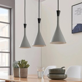 Lampada a sospensione Flynn Lindby, dimmerabile, Alluminio / Grigio / Zincato, Soggiorno / Sala da pranzo, Plastica, Moderno, Lampada a sospensione