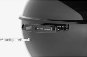 Master Touch E-5750 Weber Barbecue A Carbone 57 Cm Con Coperchio E Termometro Nero