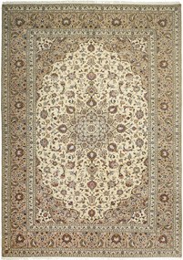 Kashan Tappeto persiano 340x250 Beige (Iran) Annodato A Mano