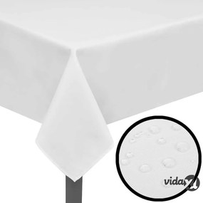 vidaXL 5 Tovaglie bianche 220 x 130 cm