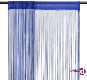 vidaXL Tende a Filo 2 pz 100x250 cm Blu