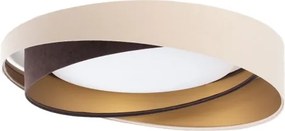 Plafoniera LED dimmerabile SM. GALAXY M. 24W/230V Ø55 cm beige/marrone/oro + telecomando