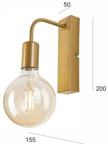 Applique ASTRID 1xE27/60W/230V oro