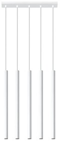 Lampadario in Acciaio a sospensione 5xG9 PASTELO 5 Bianco