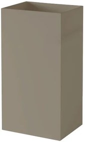 Antonio Lupi Fusto Lavabo Freestanding A Pavimento 45x35 Cm H 85 Con Piletta In Colormood Tortora