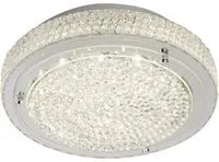 Plafoniera Contemporanea Florida Alluminio Cromo Vetro Led 12W 4000K