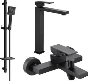 Mexen Uno DQ45 set vasca, nero - 71413DQ45-70