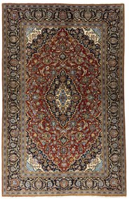Kashan Tappeto 140 x 220 Rosso (Iran) Annodato A Mano