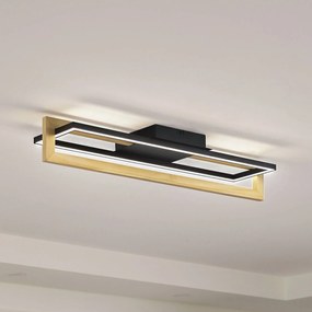 Lindby plafoniera LED Holamu, 80 cm, legno