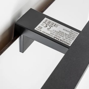 Aigostar - Illuminazione per specchio da bagno a LED 8W/230V 4000K 40 cm IP44 nero