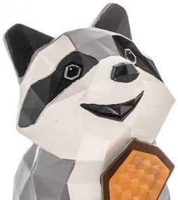 Lindby Racoon Lampada LED solare decorativa, figura, procione