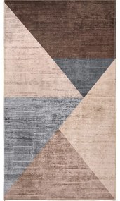 Tappeto lavabile marrone e beige 230x160 cm - Vitaus