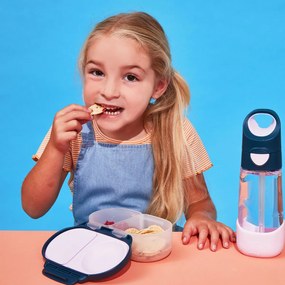 Box porta merenda piccolo – indaco/rosa