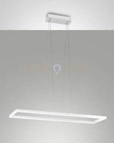 Bard sospensione bianca nw l.92x32cm a led 4000k - 52w - 5400 lm di...