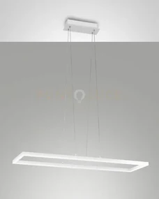Bard sospensione bianca nw l.92x32cm a led 4000k - 52w - 5400 lm di...