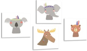 Set di quadri – Animali adorabili