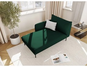 Poltrona lounge in velluto verde scuro (angolo sinistro) Vienna - Cosmopolitan Design