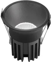 Incasso LED COB QUARK in alluminio nero con funzione CCT 18W