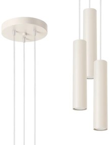 Sollux SL.1482 - Lampadario a sospensione con filo LAGOS 3xGU10/10W/230V color crema