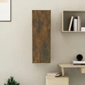 Mobile tv rovere fumo 30,5x30x90 cm in legno ingegnerizzato
