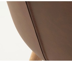 Sedie da pranzo in set marroni in metallo 2 pz Teslin – Unique Furniture