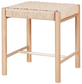 Sgabello in legno di pioppo in colore naturale Abano - House Nordic