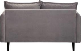 Divano grigio con rivestimento in velluto 138 cm Juli – Ropez