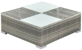 Set Divani da Giardino 8 pz con Cuscini in Polyrattan Grigio