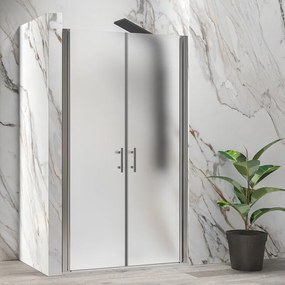Porta doccia saloon 120 cm vetro opaco altezza 200h | KSAL2800AI - KAMALU