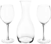 Set da vino Decanter e 2 calici