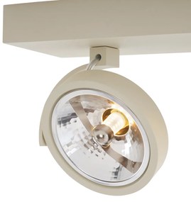 Faretto da soffitto moderno beige G9 rotondo orientabile a 3 luci - Go