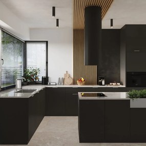 Plafoniera nera/argentata Crown – Sollux