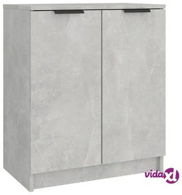 vidaXL Scarpiera Grigio Cemento 59x35x70 cm in Legno Multistrato