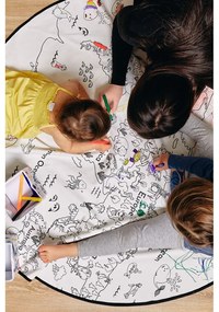 Tappeto da colorare per bambini , ø 130 cm Colouring World - Butter Kings