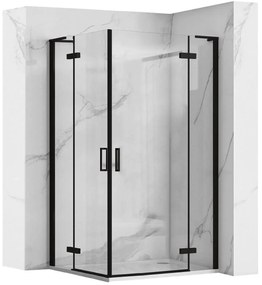 Cabina doccia REA Hugo Double Black 90x100