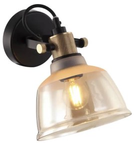 Klausen 101000 - Applique ASGARD 1xE27/11W/230V beige/nero/oro