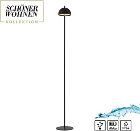 Schöner Wohnen 19245-18 - Lampada da terra LED dimmerabile BELLIS LED/2,5W/5V IP54 nera