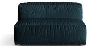 Parte divano componibile blu scuro (solo con parte centrale) con rivestimento in velluto Martina – Micadoni