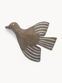 Gancio da parete per bambini in legno di betulla fatto a mano Lola Bird